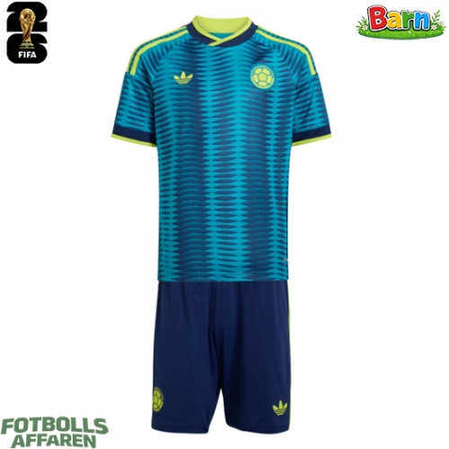 Colombia Bortaställ Barn VM 2026 Kortärmad (+ Korta byxor)